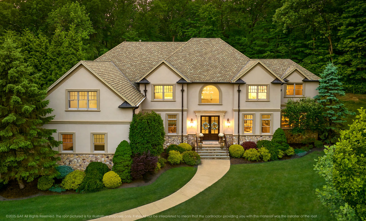 XRoofer completed project — GAF Camelot II Weathered Timber shingles